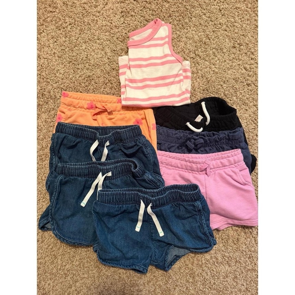 18 month girls lot shorts/tank